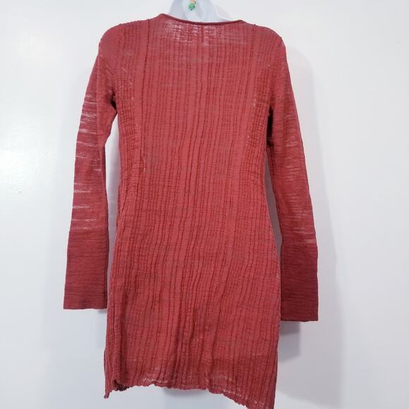 Free People Tunic Knit Top Button Front Long Sleeves - Picture 7 of 10